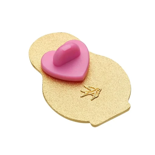Erstwilder Enamel Pin Rubber Heart Locking Clasp 10-Pack - Pink* Components
