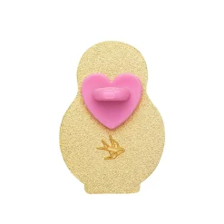 Erstwilder Enamel Pin Rubber Heart Locking Clasp 10-Pack - Pink* Components