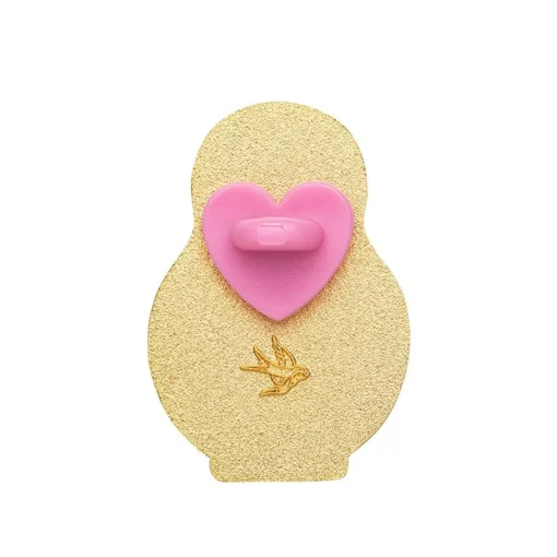 Erstwilder Enamel Pin Rubber Heart Locking Clasp 10-Pack - Pink* Components
