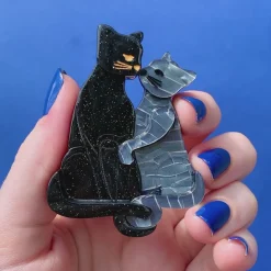 Erstwilder Feline Embrace Brooch* Brooches