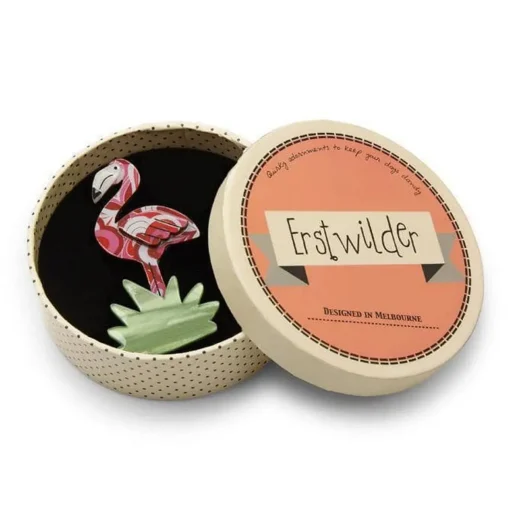 Erstwilder Flamboyant Flamingo Funk Flamingo Brooch* Brooches