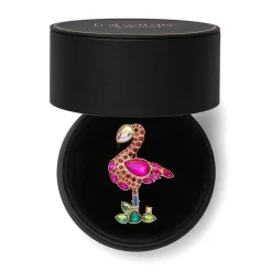 Erstwilder Flamboyant Flamingo Funk Stone Set Crystal Brooch* Brooches