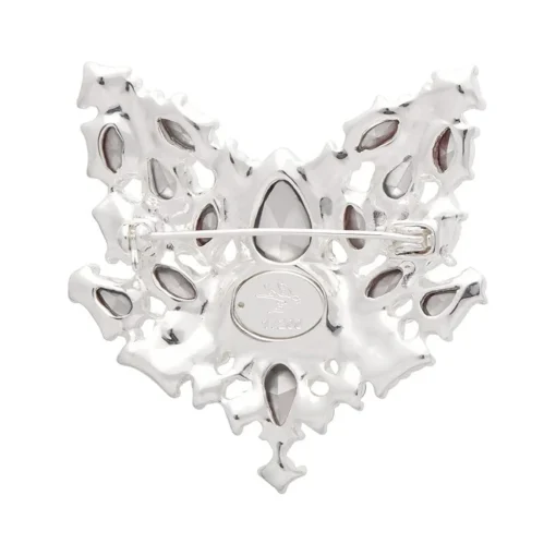 Erstwilder Flora Fox Face Stone Set Crystal Brooch* Brooches