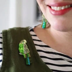 Erstwilder Flossie The Budgie Brooch* Brooches