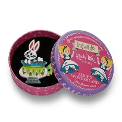 Erstwilder Follow The White Rabbit Brooch* Brooches