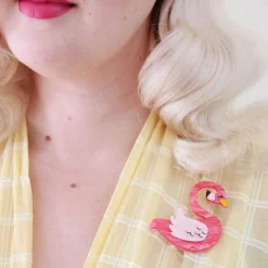Erstwilder Francie The Flamingo Brooch* Brooches