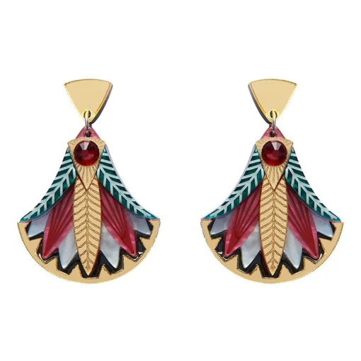 Erstwilder Gift Of The Nile Papyrus Drop Earrings* Earrings
