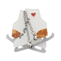 Erstwilder Glitter And Glide Skates Brooch* Brooches