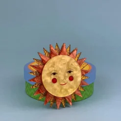 Erstwilder Golden Ray Brooch* Brooches
