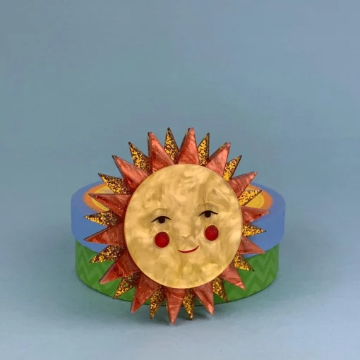 Erstwilder Golden Ray Brooch* Brooches