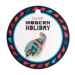 Erstwilder Good Tidings Peacock Enamel Pin* Enamel Pins