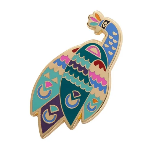 Erstwilder Good Tidings Peacock Enamel Pin* Enamel Pins