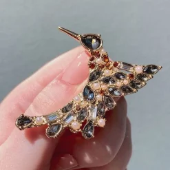 Erstwilder Halcyon Hummingbird Stone Set Crystal Brooch* Brooches
