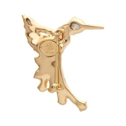 Erstwilder Halcyon Hummingbird Stone Set Crystal Brooch* Brooches