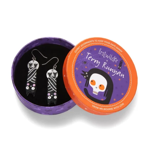 Erstwilder Halloween Hang-Up Bat Drop Earrings* Earrings