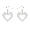 Erstwilder Heart Bubble Resin Drop Earrings - White* Essential Earrings