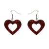 Erstwilder Heart Lava Resin Drop Earrings - Red* Essential Earrings