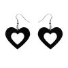 Erstwilder Heart Solid Resin Drop Earrings - Black* Essential Earrings