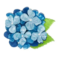Erstwilder Heartfelt Hydrangea Brooch* Brooches