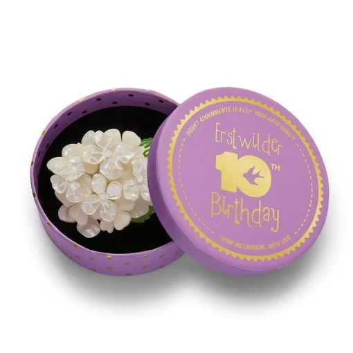 Erstwilder Heartfelt Hydrangea Brooch* Brooches