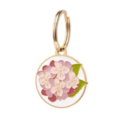 Erstwilder Heartfelt Hydrangea Enamel Pet Charm* Enamel Key Rings