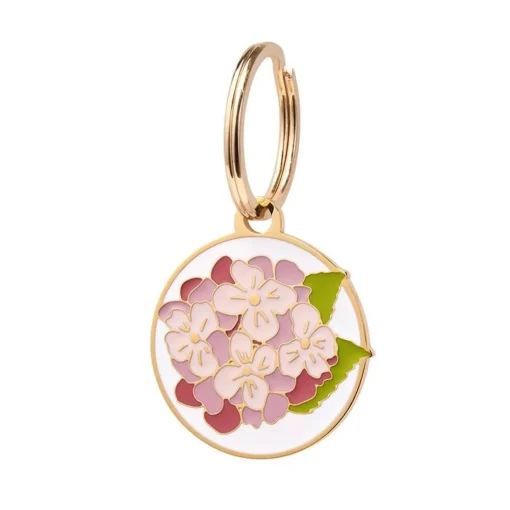 Erstwilder Heartfelt Hydrangea Enamel Pet Charm* Enamel Key Rings