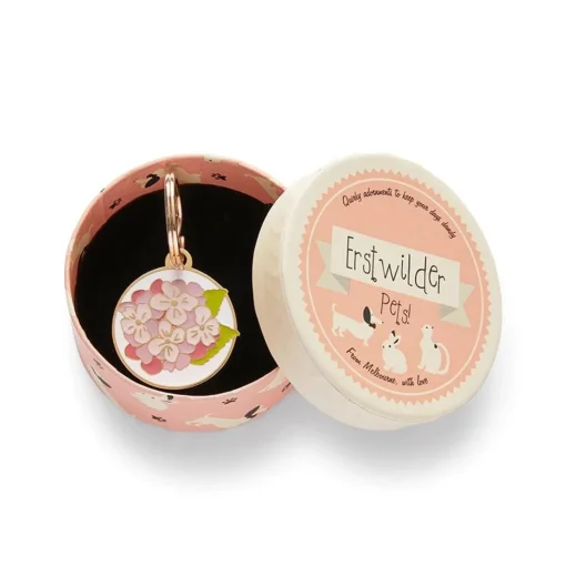 Erstwilder Heartfelt Hydrangea Enamel Pet Charm* Enamel Key Rings