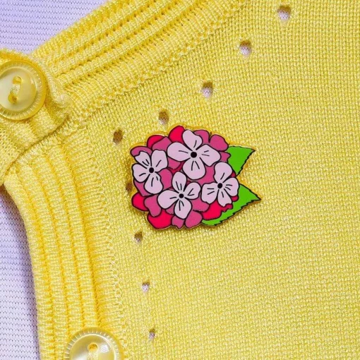 Erstwilder Heartfelt Hydrangea Enamel Pin* Enamel Pins
