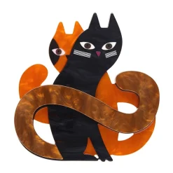 Erstwilder Hide And Seek Cats Brooch* Brooches