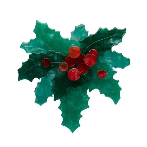 Erstwilder Holly Jolly Brooch* Brooches