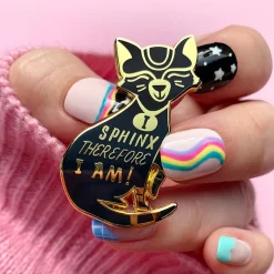 Erstwilder I Sphynx Therefore I Am Enamel Pin* Enamel Pins
