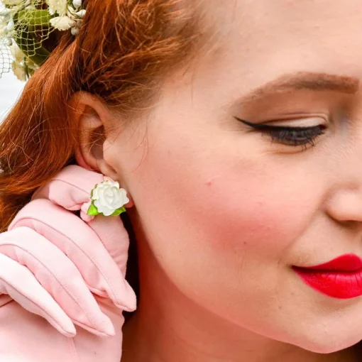 Erstwilder Juliet'S Blooms Rose Earrings* Earrings