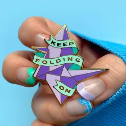 Erstwilder Keep Folding On Enamel Pin* Enamel Pins