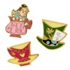 Erstwilder Kitchy Witch Alice'S Wonderland Teaparty Pin Pack - 3 Piece* Enamel Pins