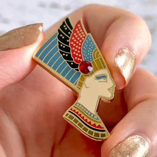 Erstwilder Lady Of Grace Nefertiti Enamel Pin* Enamel Pins