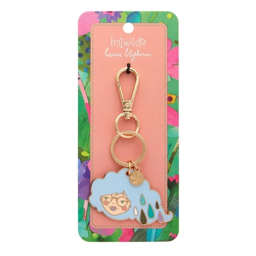 Erstwilder Lainey The Rainy Enamel Key Ring* Enamel Key Rings
