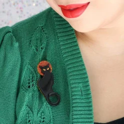Erstwilder Le Chat Noir Brooch* Brooches