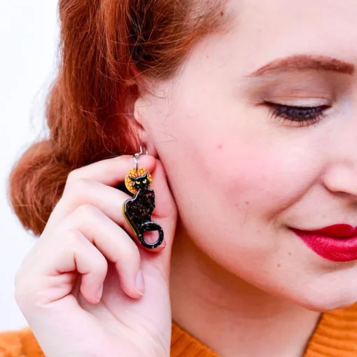 Erstwilder Le Chat Noir Earrings* Earrings