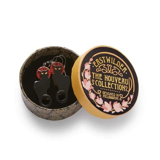 Erstwilder Le Chat Noir Earrings* Earrings