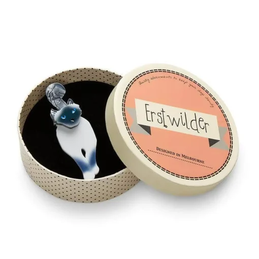 Erstwilder Lena The Blue Eyed Birman Cat Brooch* Brooches