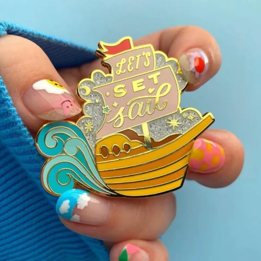 Erstwilder Let'S Set Sail Enamel Pin* Enamel Pins