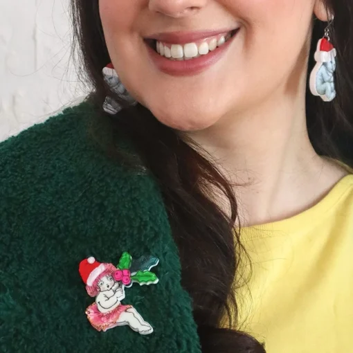 Erstwilder Little Ragged Christmas Blossom Brooch* Brooches