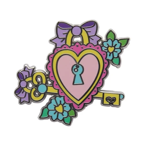 Erstwilder Lock And Key Enamel Pin* Enamel Pins
