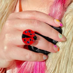 Erstwilder Lou-Lou Ladybug Statement Ring* Rings