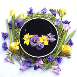 Erstwilder Love-In-Idleness Flower Necklace (Large)* Necklaces