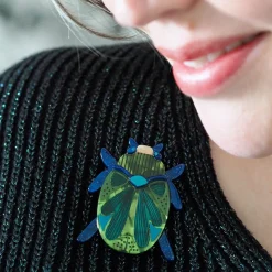Erstwilder Luck Of The Beetle Brooch* Brooches
