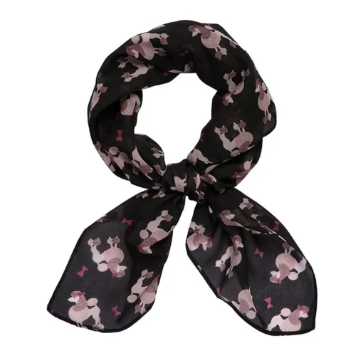 Erstwilder Madame Caniche Head Scarf - Black* Scarves