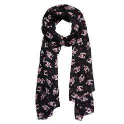 Erstwilder Madame Caniche Large Neck Scarf - Black* Scarves