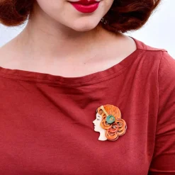 Erstwilder Mademoiselle Bernhardt Brooch* Brooches