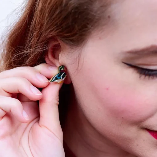 Erstwilder Mallard Ballard Stud Earrings* Earrings